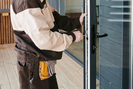 Cleaning And Polishing Glass Door Installation in Palm Springs, FL